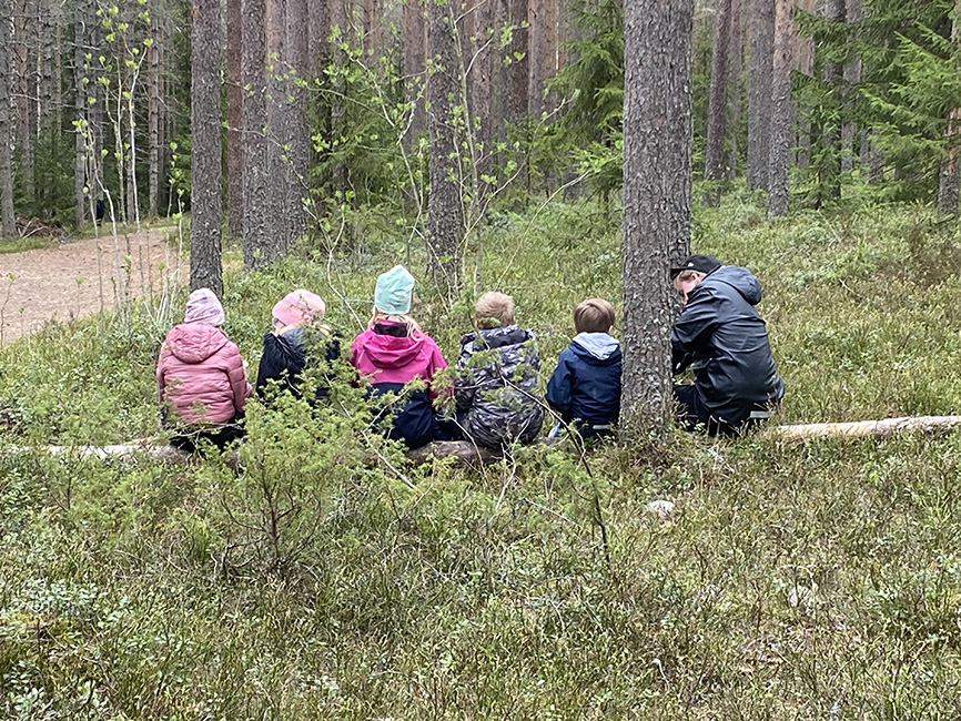 Ännu en fantastisk förmiddag i skogen!